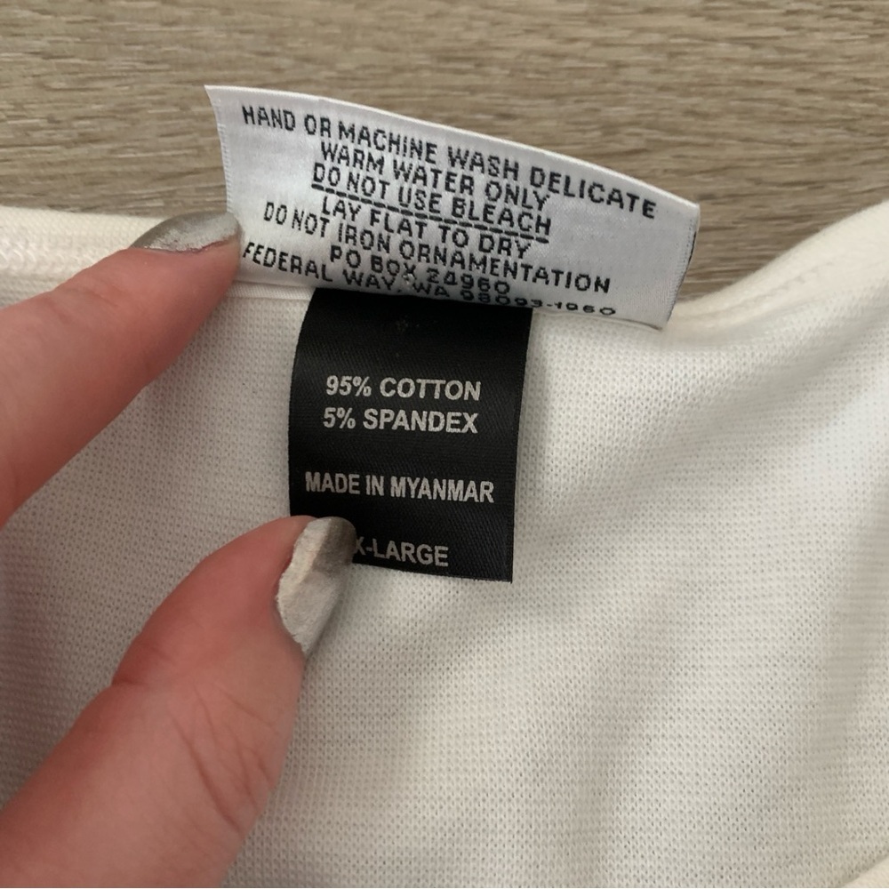 NWT Christine Alexander Martini Girl Swarovski Crystal Top Size XL - Picture 6 of 6
